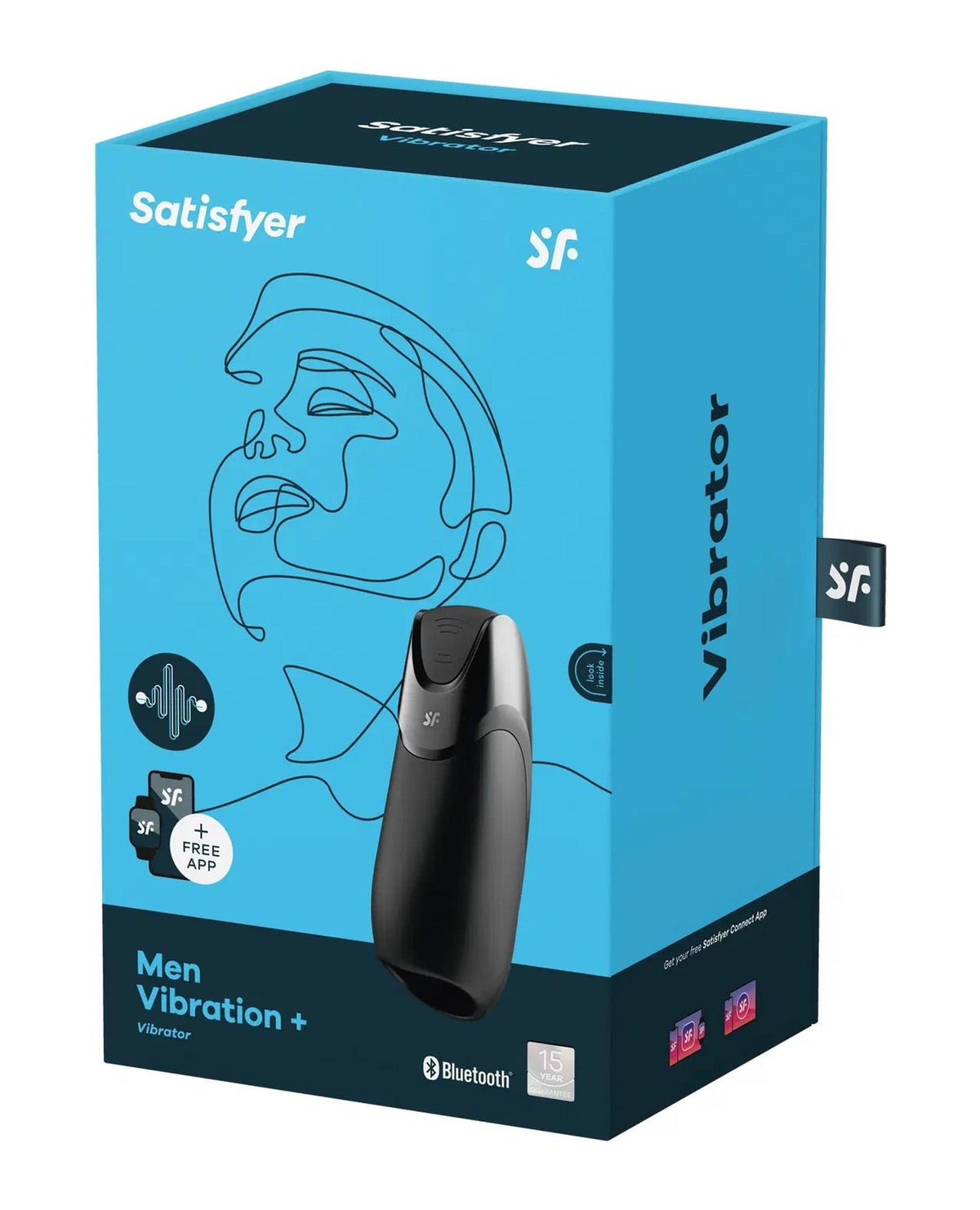 Satisfyer Men Vibration+ · vibrační masturbátor s aplikací, černá