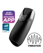 Satisfyer Men Vibration+ · vibrační masturbátor s aplikací, černá