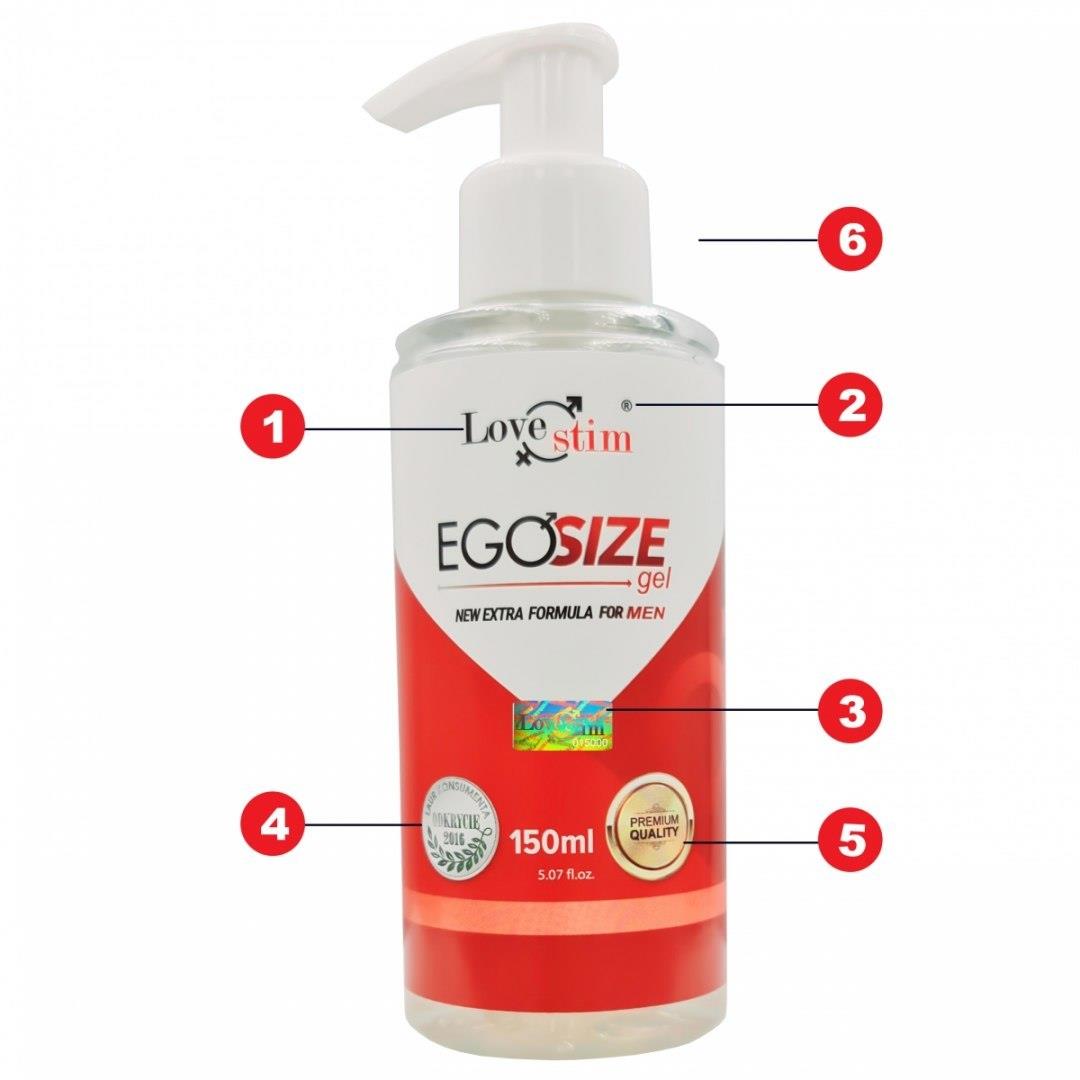 LoveStim Egosize Gel 150 ml · stimulační gel pro muže