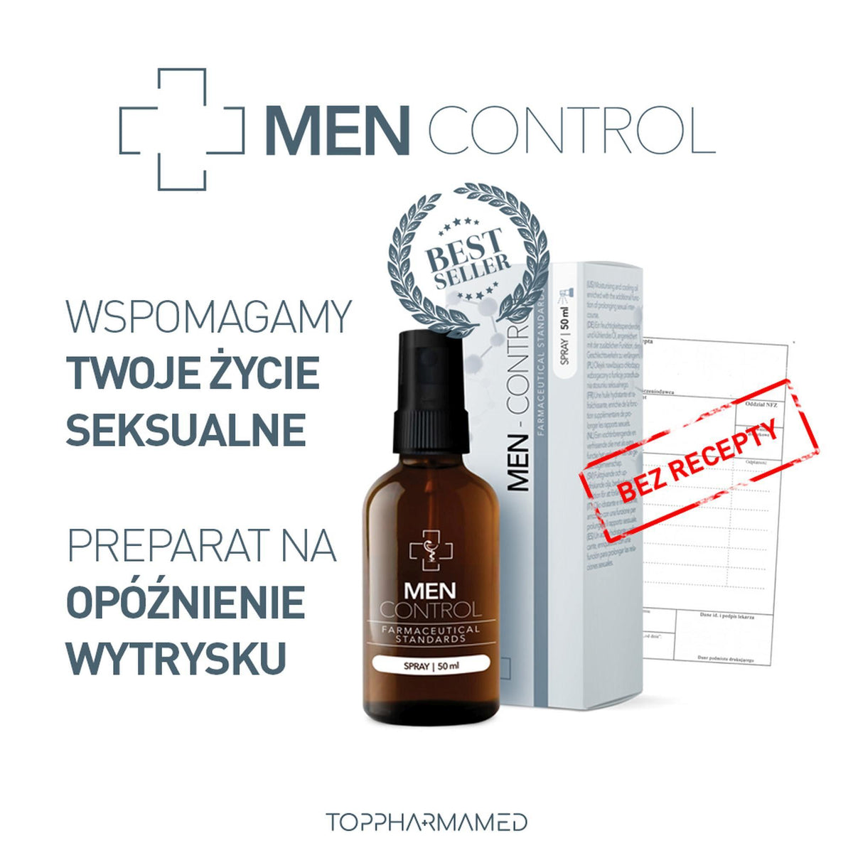 Toppharmamed Men Control · sprej pro oddálení ejakulace 50 ml