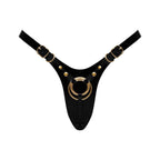 LEATHERETTE HARNESS FABULOUS - ONE SIZE - BLACK GLOSSY