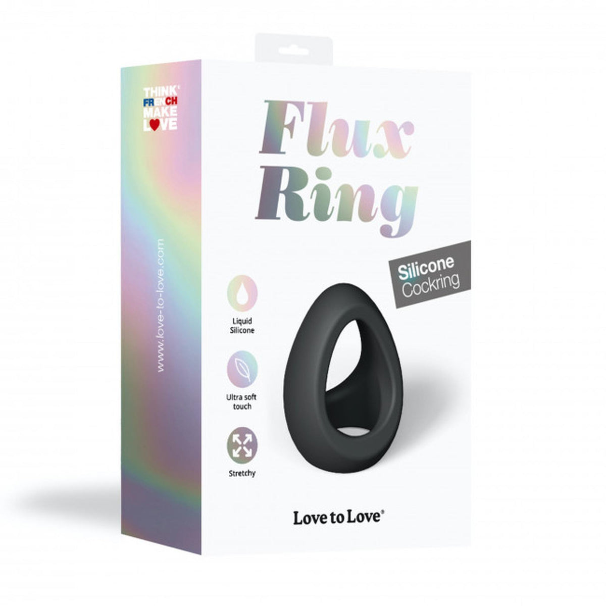 Love to Love Flux Ring Black Onyx · dvojitý erekční kroužek