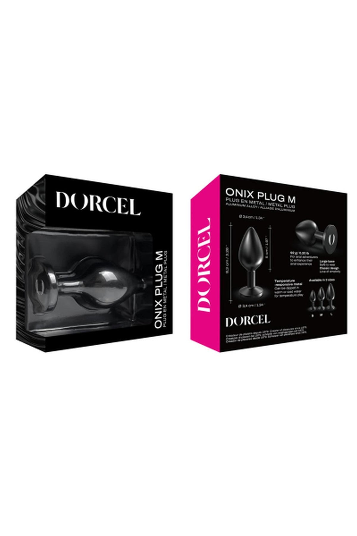 Dorcel Onix Plug · kovový anální kolík, vel. L