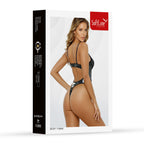SoftLine Collection Body 110890 XL · erotické body s kovovými kroužky a zipem