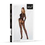 SoftLine Bodystocking 2037 · síťovaný overal s dlouhým rukávem, černá