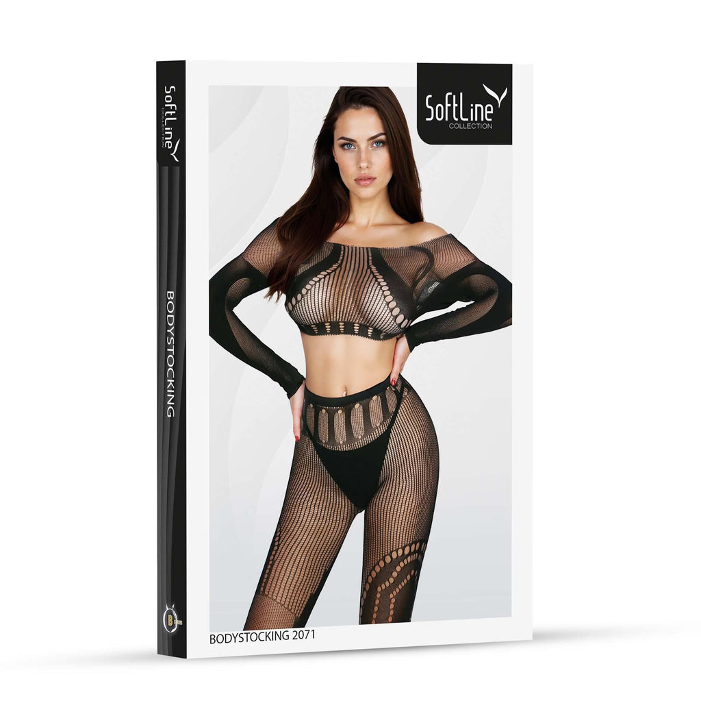 SoftLine Collection Bodystocking 2071 · dvoudílný set top a legíny