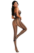 SoftLine Collection Bodystocking 214088 · černý catsuit s minimalistickými liniemi