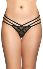 SoftLine Collection G-String 2492 · krajkové tanga s kamínky