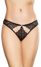 SoftLine Collection G-String 2497 · černá krajková tanga, vel. S/M
