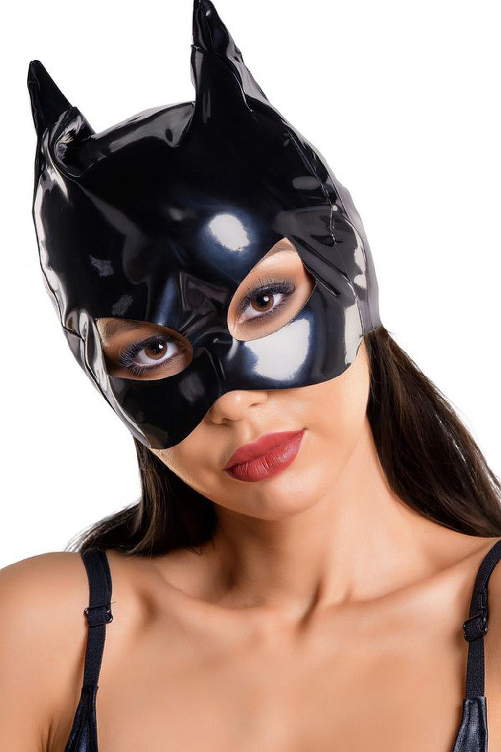 Glossy Wetlook Cat Mask Ann · lesklá kočičí maska na obličej