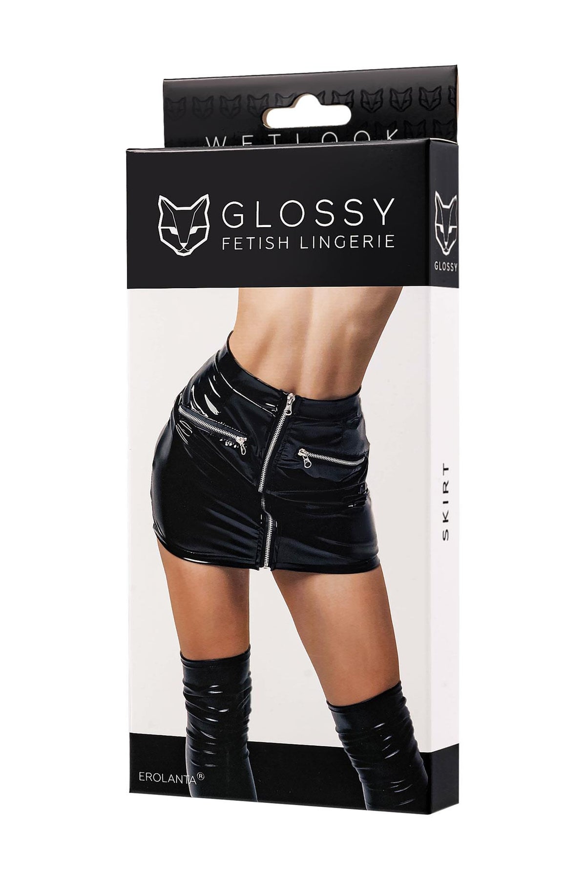 Glossy Billie · wetlook sukně · vel. XL