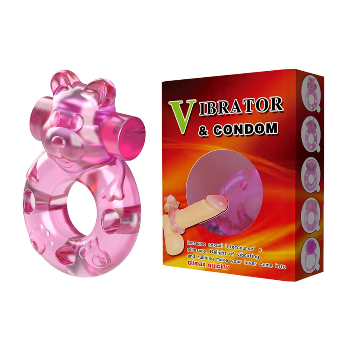 Baile Vibrating Bear Cock Ring · vibrační erekční kroužek s medvídkem