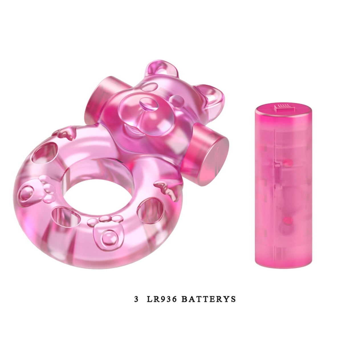 Baile Vibrating Bear Cock Ring · vibrační erekční kroužek s medvídkem