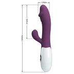 Pretty Love Snappy · rabbit vibrátor s 30 funkcemi, tmavě fialový