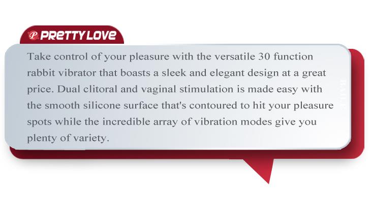 Pretty Love Snappy · vibrátor s dvojitou stimulací, 30 režimů