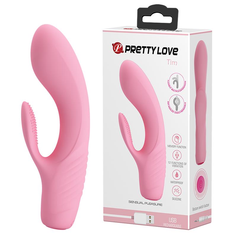 Pretty Love Tim · ohebný vibrátor na bod G, 12 režimů
