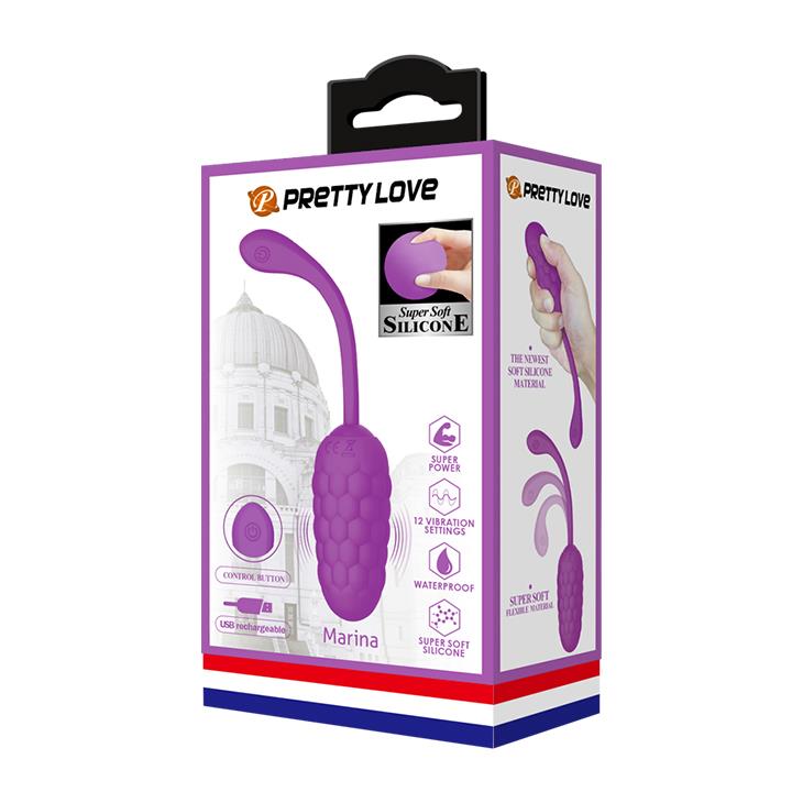 Pretty Love Marina Egg · vibrační vajíčko s prošívanou texturou