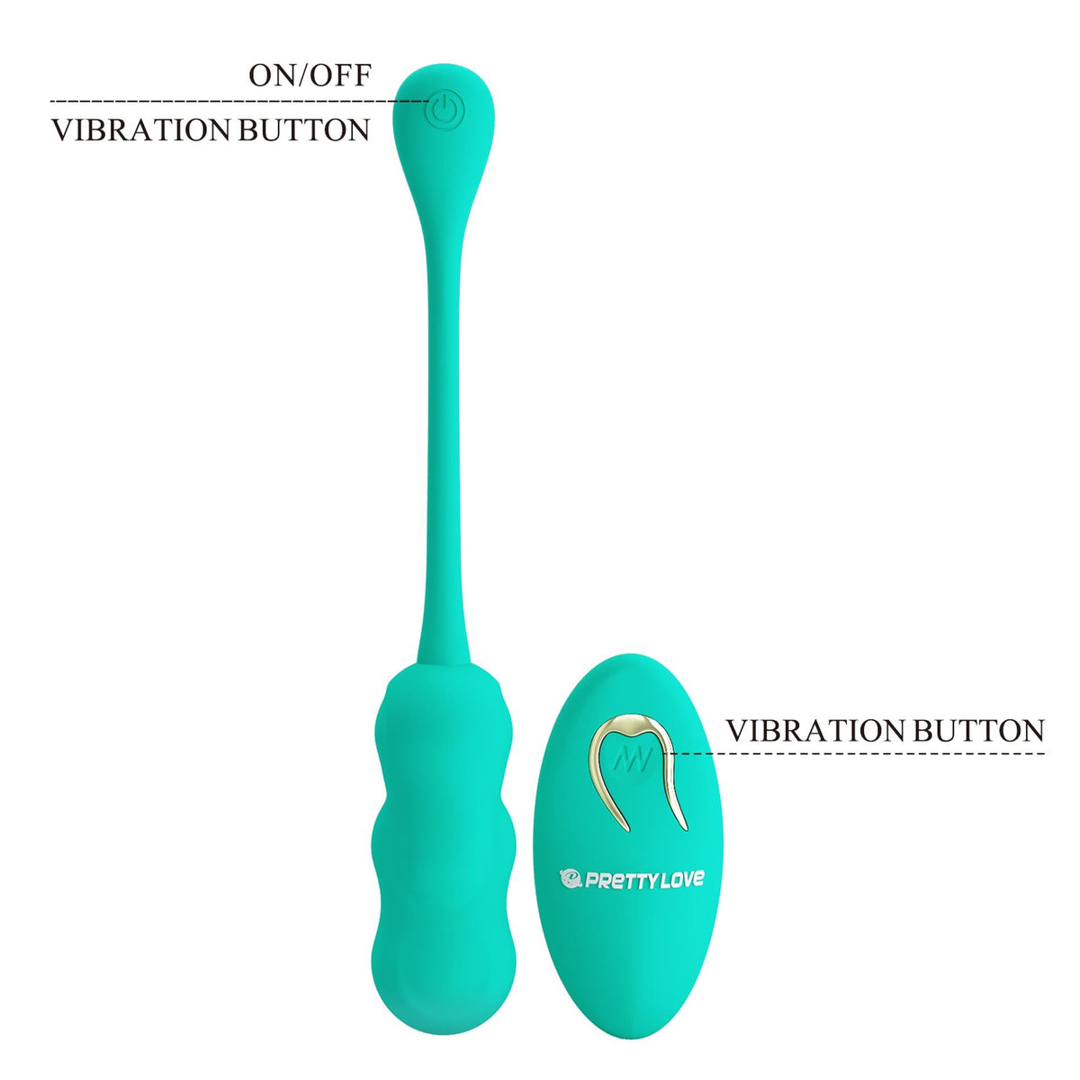 PRETTY LOVE - LESHY Dream Chaser 4, Green, 12 vibration functions Wireless remote control