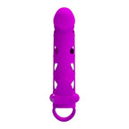 Pretty Love · vibrační návlek na penis s páskem, černá