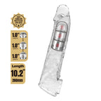 Pretty Love Extension Penis Sleeve · prodlužovací návlek na penis, 26 cm, průhledná