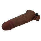 Pretty Love Quillon – 20 cm Vibrating Penis Sleeve Brown