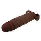 Pretty Love Xerxes – 22 cm Vibrating Penis Sleeve, Dark Brown