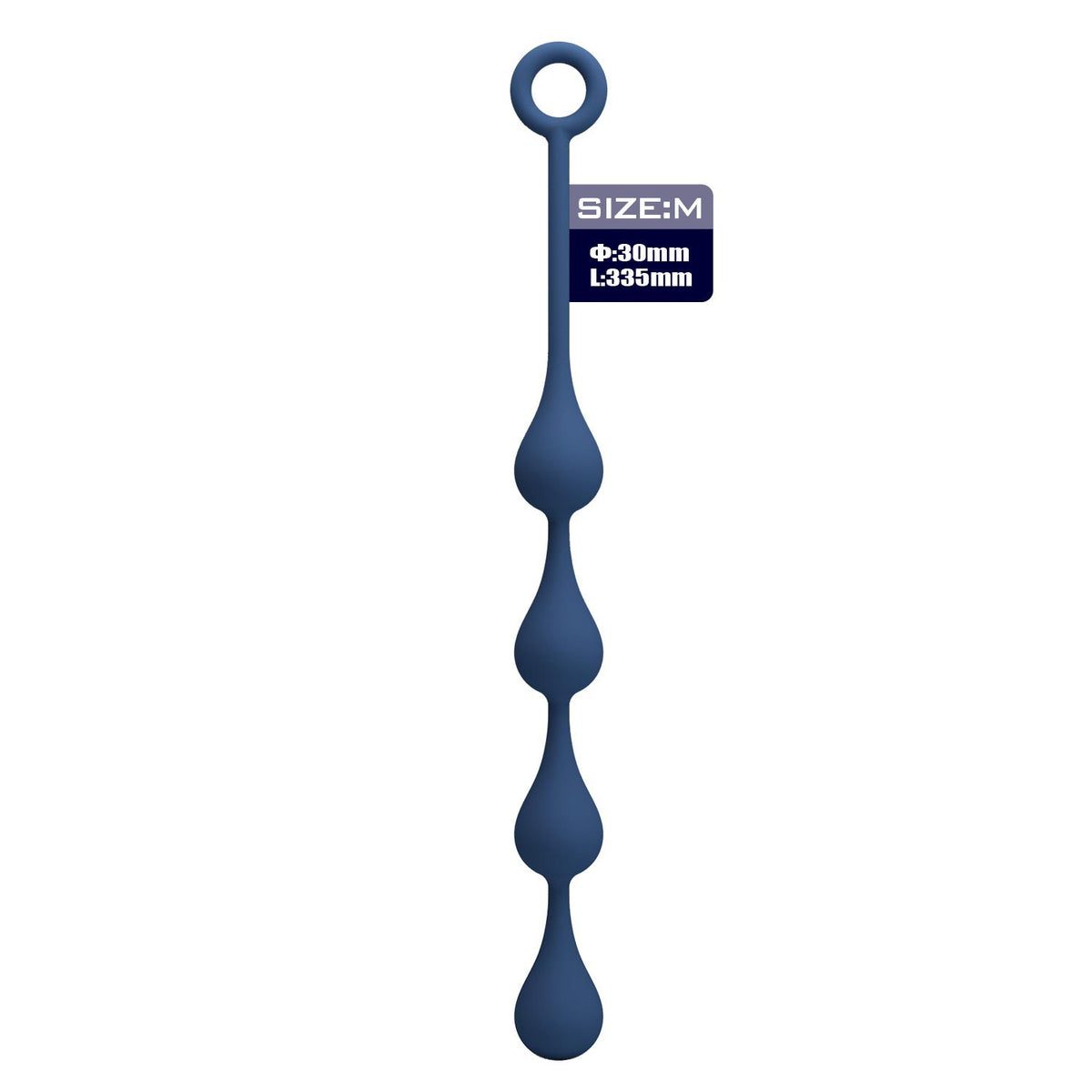 Mr. Play Waterdrop M · pružné anální kuličky, 33,5 cm