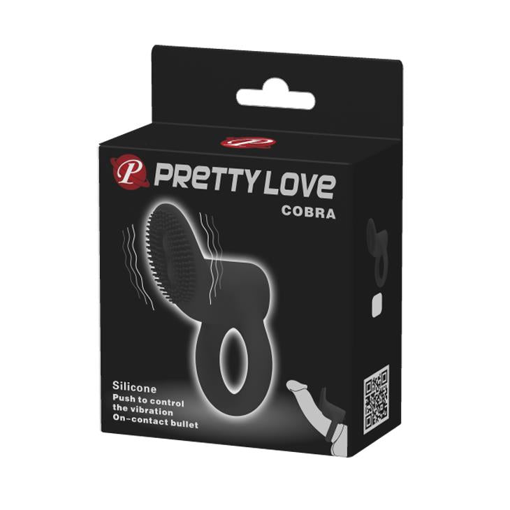 Pretty Love Cobra · vibrační erekční kroužek s výběžkem na klitoris