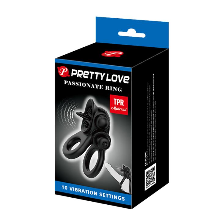Pretty Love Passionate Ring · vibrační kroužek s jazýčkem