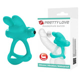 Pretty Love Passionate Dante · vibrační erekční kroužek s králíčkem
