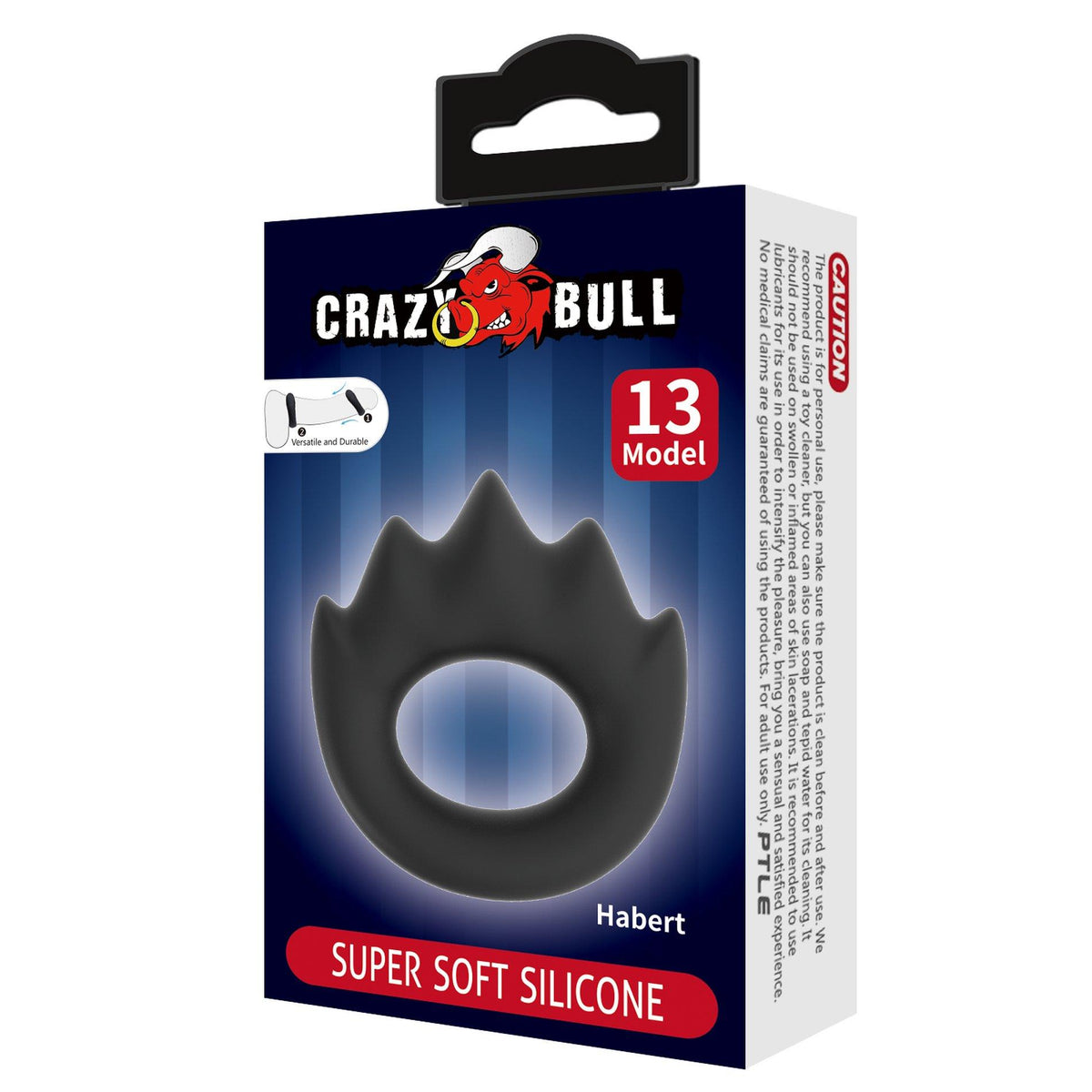 Crazy Bull Habert · měkký silikonový erekční kroužek