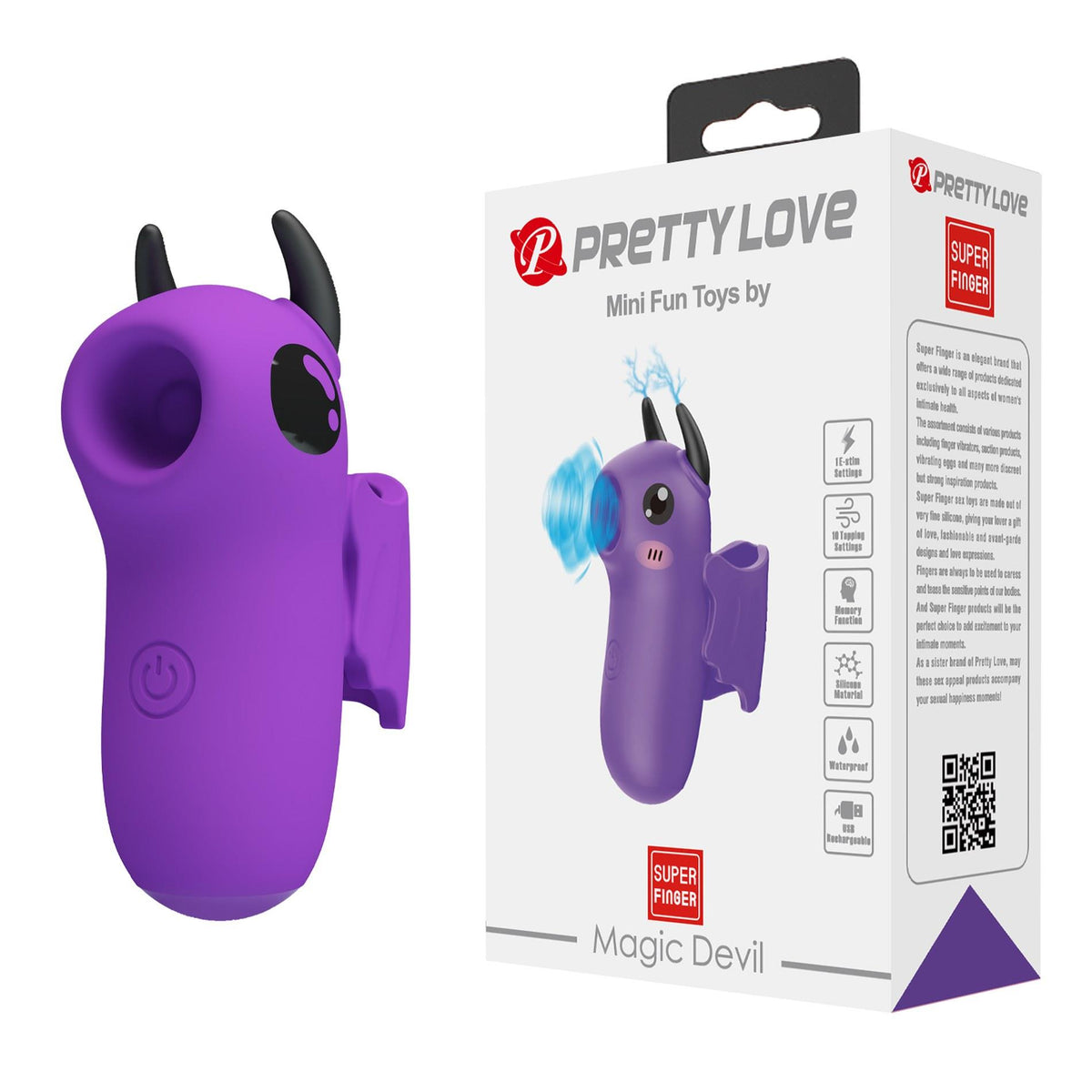 Pretty Love Magic Devil · prstový stimulátor s elektrostimulací