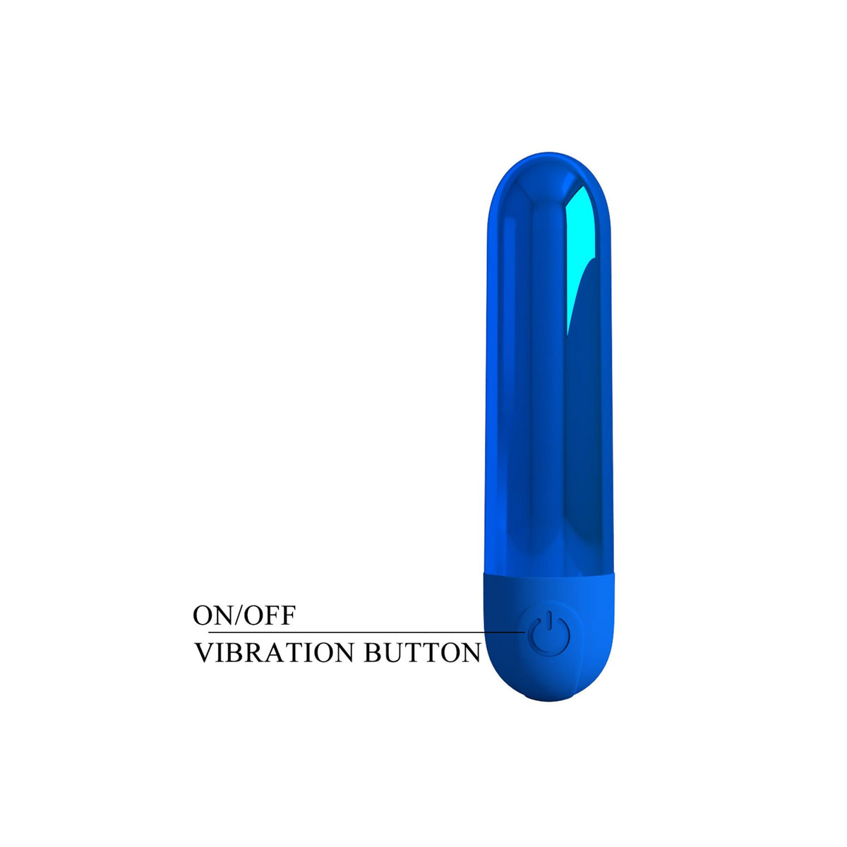 Pretty Love Kiwi - Rechargeable Bullet Vibrator - Blue