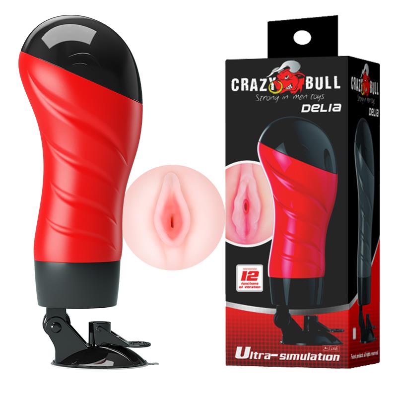 Crazy Bull Delia · vibrační masturbátor s přísavkou