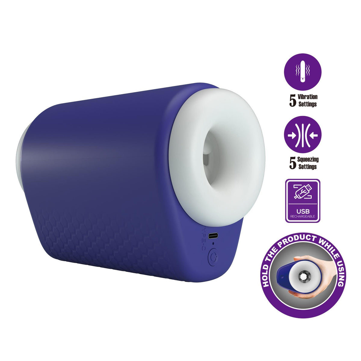 PRETTY LOVE - Dj Lady, 5 vibration functions 5 squeezing settings