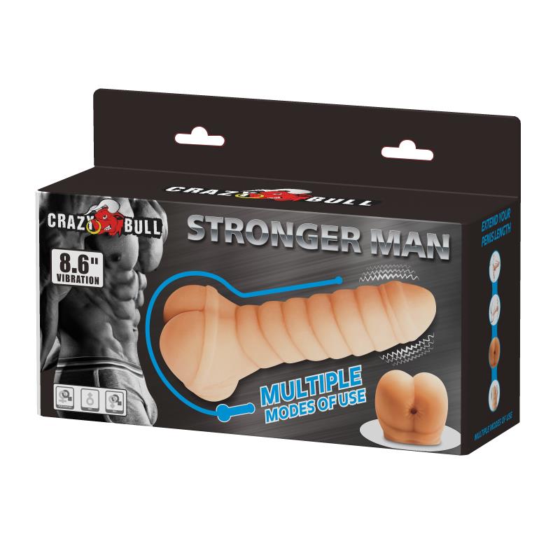 Crazy Bull Stronger Man · vibrační masturbátor a návlek v jednom