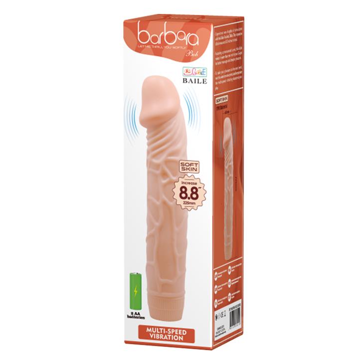Baile Bob Soft Skin · vibrační realistické dildo 22,5 cm