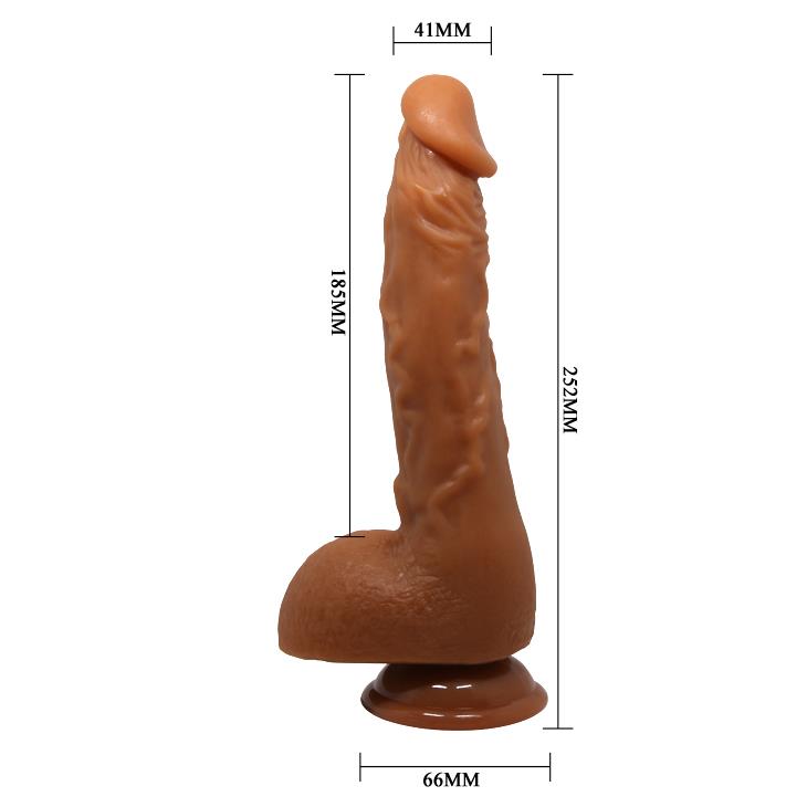 Baile Jason · realistické dildo s přísavkou, světle hnědá