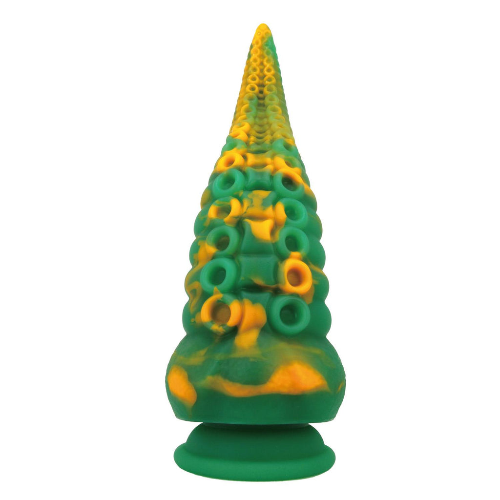Power Monsters Abyssal Colossus – 22.5 cm Rippled Monster Silicone Dildo