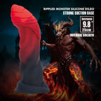 Power Monsters Infernal Goliath – 25 cm Rippled Monster Silicone Dildo