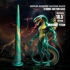 Power Monsters Verdant Titan – 47 cm Rippled Monster Silicone Dildo