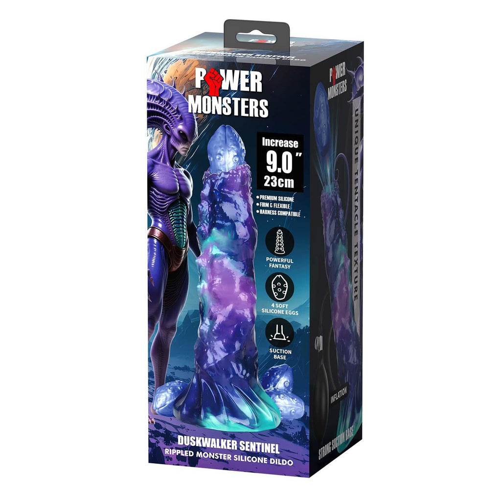 Power Monsters DuskWalker Sentinel – 23 cm Rippled Monster Silicone Dildo