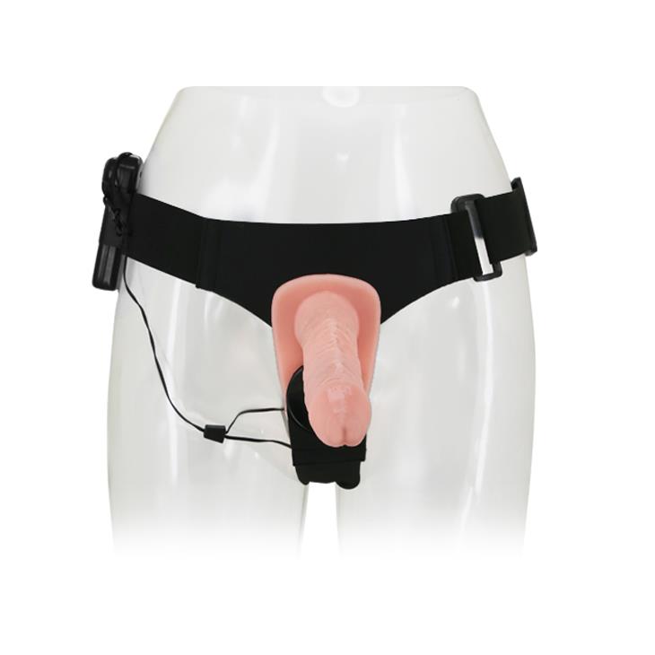 Baile Ultra Passionate Harness · připínací dildo s dvojitou vibrací