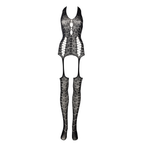 Le Désir Lace Suspender Bodystocking · krajkový bodystocking s halter výstřihem