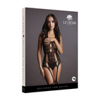 Le Désir Lace Suspender Bodystocking · krajkový bodystocking s halter výstřihem