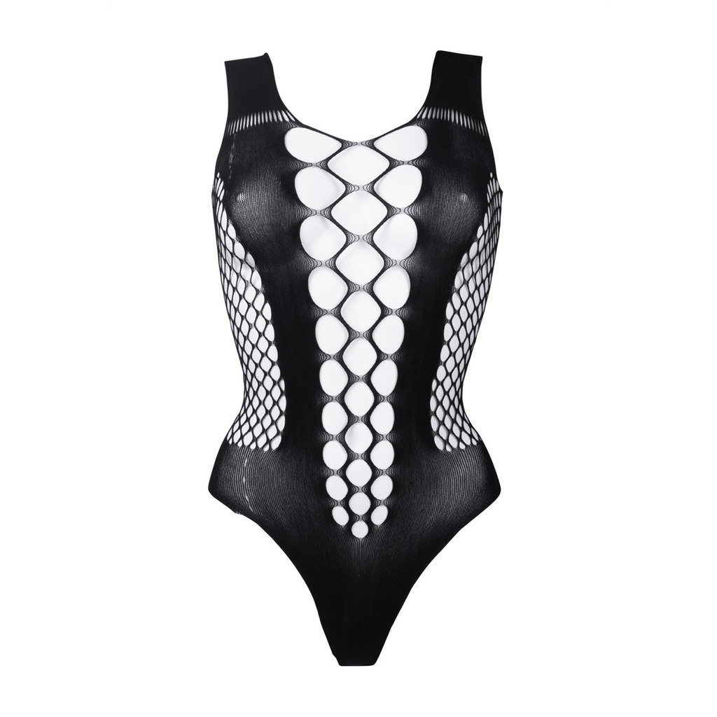 Le Désir Contrast Fence Net Teddy · body s kontrastní síťovinou