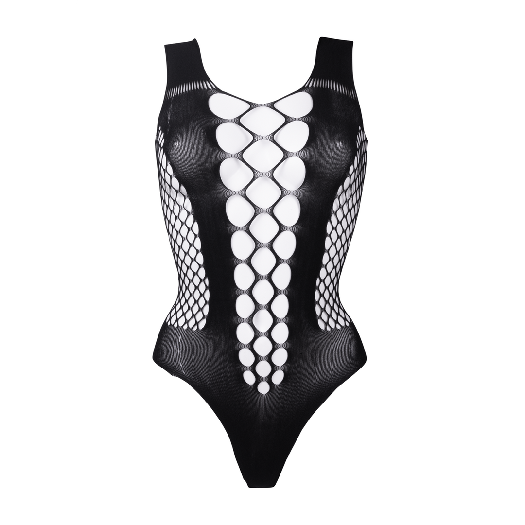 Le Désir Contrast Fence Net Teddy · body s kontrastní síťovinou
