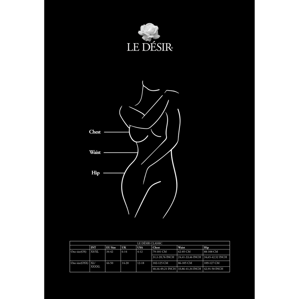 Le Désir Fishnet and Lace Bodystocking · overal z krajky a síťoviny, vel. S až XL