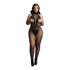 Le Désir Fishnet and Lace Bodystocking · overal z krajky a síťoviny, vel. XL až 4XL