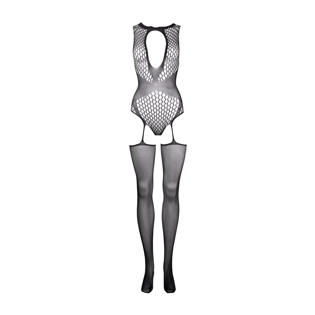 Le Désir Contrast Suspender Bodystocking · kontrastní síťovaný bodystocking